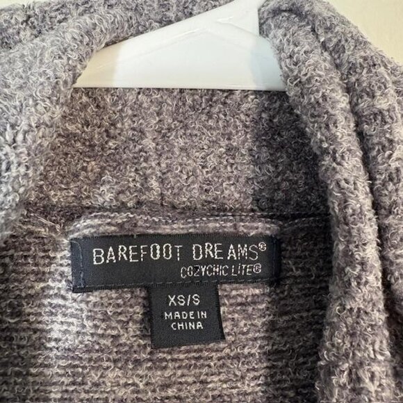 Barefoot Dreams Cardigan Womens XS/S Gray CozyChic Lite Open Front Drape Knit - Picture 3 of 7